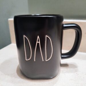 EUC Rae Dunn DAD Black Matte Artisan Collection Coffee Mug by Magenta